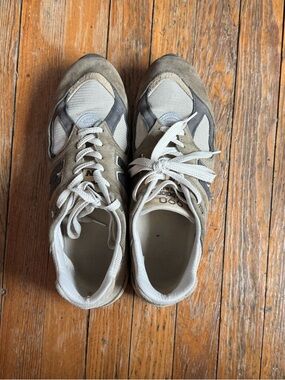 New Balance 990 made in USA Grey and Light Grey Suede Mesh Trainers